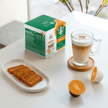 星巴克（Starbucks）胶囊咖啡焦糖玛奇朵12颗127.8g 进口咖啡花式 适用多趣酷思咖啡机 /水饮冲调 /咖啡 /胶囊咖啡 商品图3