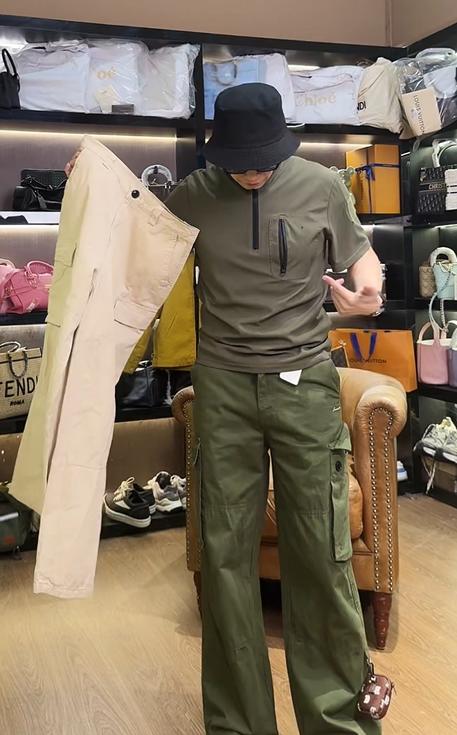 时尚休闲口袋工装长裤 商品图3