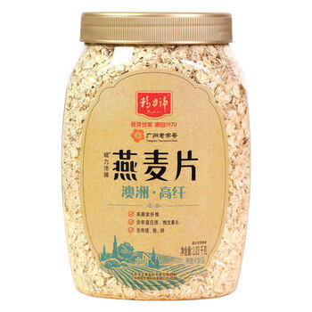 精力沛燕麦片1030g/罐全粒大片营养纯谷物高纤蛋白即食冲泡免煮早餐 /水饮冲调 /冲饮谷物 /麦片 商品图6