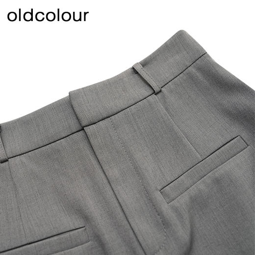 oldcolour商场同款夏款纯色开叉通勤半身裙女GP21063712 商品图2