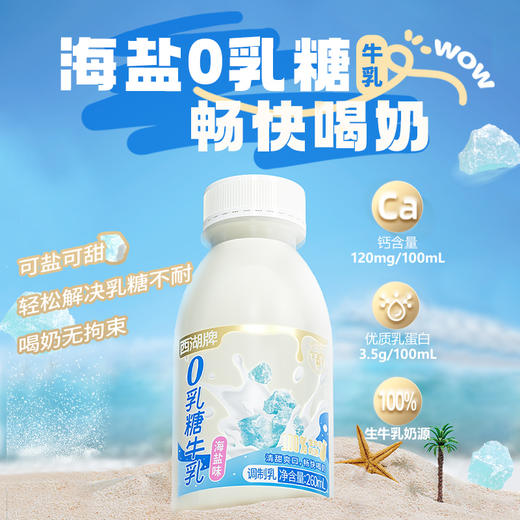 【快递直达】西湖牌海盐0乳糖牛乳260mL（多规格可选） 商品图2
