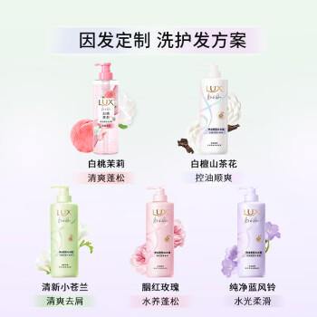 力士小苍兰蓬松去屑洗发水470g+沐浴露550g+旅行装100gx2 /个人护理 /洗发护发 /洗发水 商品图3