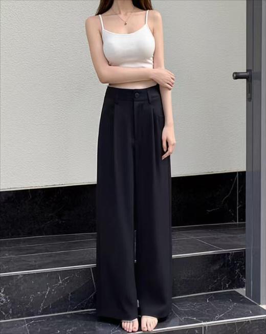 12.12错过没有！清货不退退货勿拍 垂坠感～品质好6603 百搭垂感显瘦西装裤-喜出 商品图1