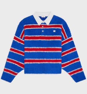 女款长袖polo领针织毛衣008