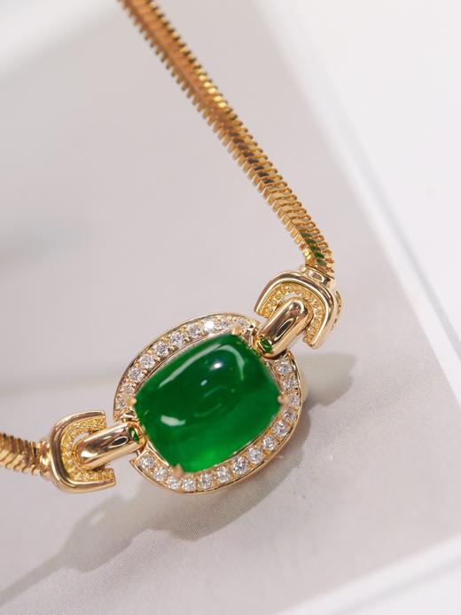 4.2ct素面祖母绿项链 商品图3