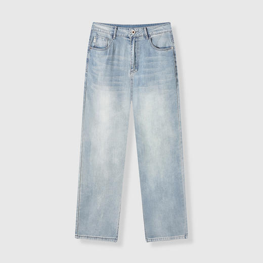 GXG男装【莱赛尔】25夏季亲肤柔软薄款透气百搭直筒男式牛仔裤K&C 商品图8