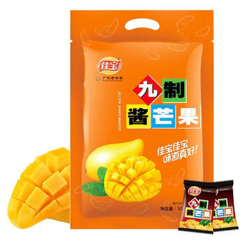 佳宝 果脯蜜饯果干 新鲜水果芒果干 休闲办公小零食 九制酱芒果500g /休闲食品 /蜜饯果干 /芒果干 商品图4