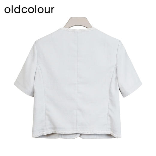 oldcolour商场同款夏季小香风气质圆领直筒短外套女P27041024 商品图1