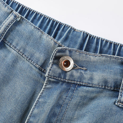 GXG男装【莱赛尔】25夏季舒适松紧腰牛仔休闲男式五分短裤K&C 商品图11