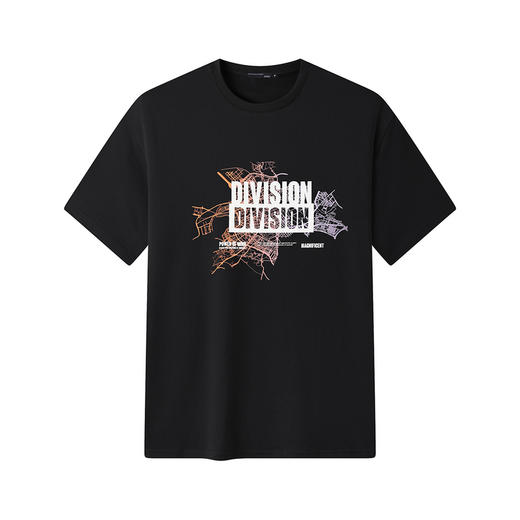 GXG男装【100%棉】25夏季时尚潮流图案舒适透气男式圆领短袖T恤K&C 商品图3