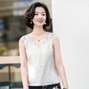 西子/花季少女桑蚕丝V领蕾丝拼接无袖吊带内搭背心/DDBH1208 商品缩略图4