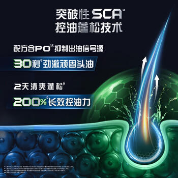 清扬男士劲能瓶洗发水控油蓬松380g清爽去屑洗头膏田栩宁同款京东自营 /个人护理 /洗发护发 /洗发水 商品图5