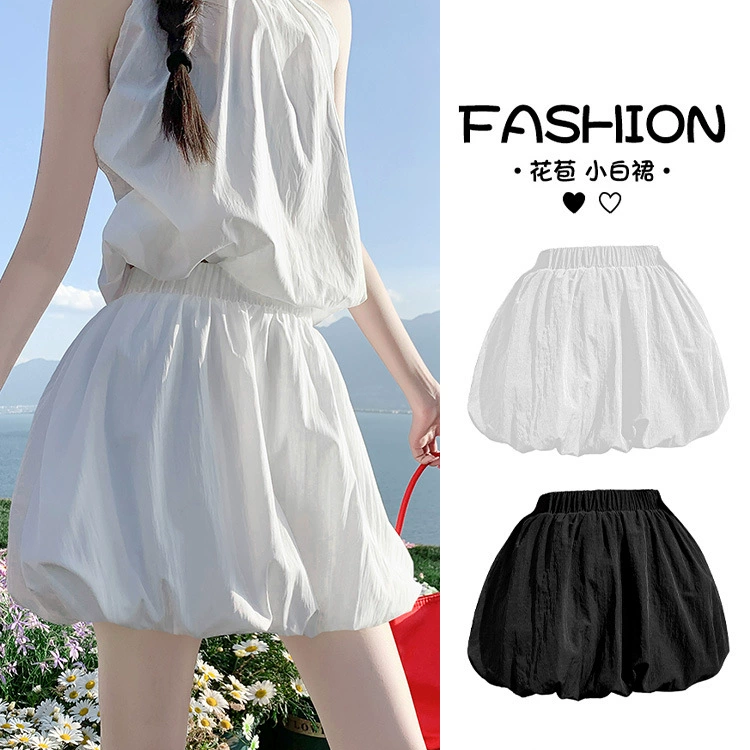 【韩系蓬蓬花苞裤裙】裤裙连体 免穿安全裤 高腰A字版型设计 显高显瘦