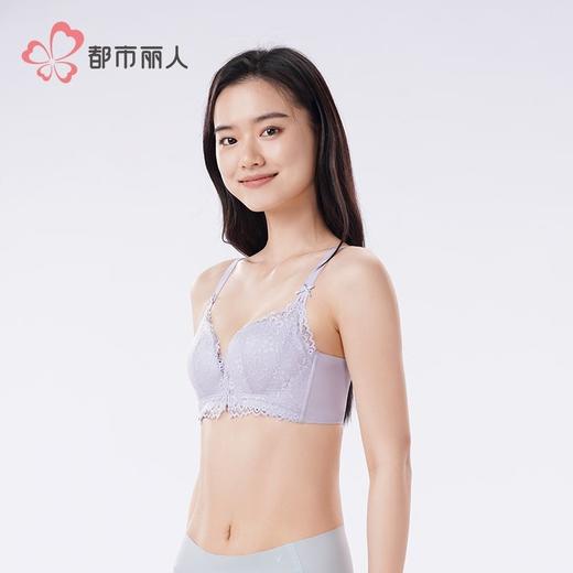 都市丽人内衣女士内衣蕾丝内衣文胸树脂胶圈三排四扣LBH2D2 商品图2