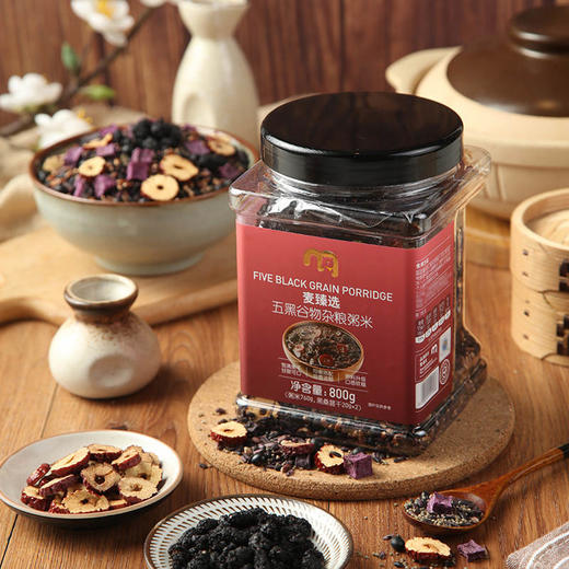 【MDL】麦臻选五黑谷物杂粮粥800g 商品图1