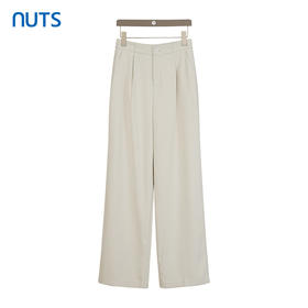 NUTS商场同款夏季气质简约休闲宽松阔腿垂感西装长裤女424072233