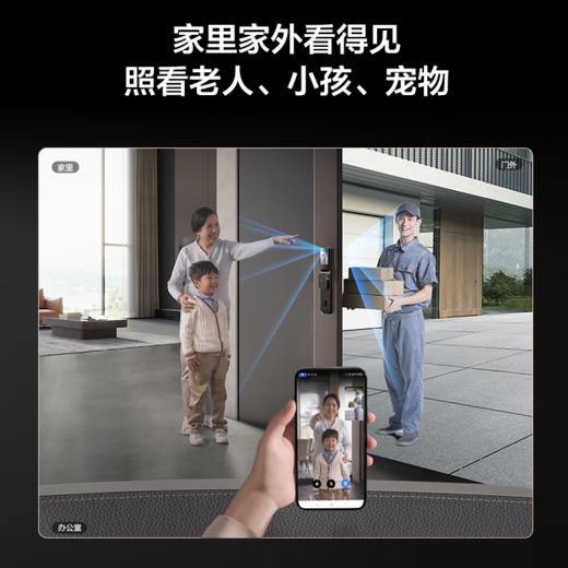 【智能门锁】3D人脸双摄双屏猫眼 双向主动视频通话 三防静音智慧锁 K9G Plus 商品图5