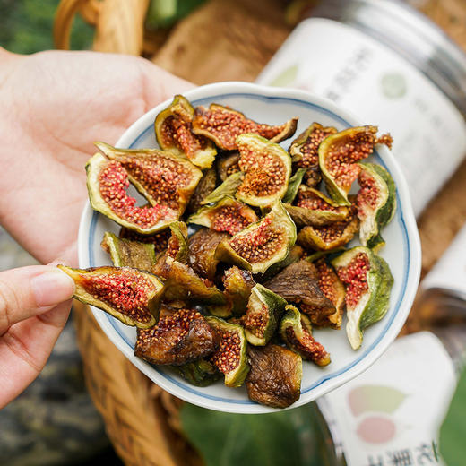 无花果干#糯叽叽甜津津，7斤无花果做出1斤果干，不加蔗糖配料表只有无花果，厚厚胶质，零食泡水都可 商品图1