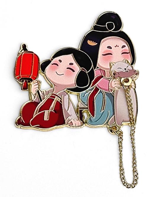 唐风仕女冰箱贴丨金属可移动 唐风喵影/唐韵琴梦 商品图2