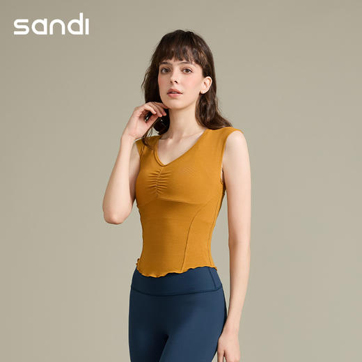 SG25015	sandi短袖不可插胸垫 商品图0