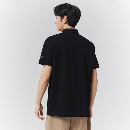 GXG男装【7A抗菌】25夏季时尚刺绣字母简约翻领男式凉感短袖POLO衫K&C 商品图7