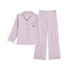 LOVO乐蜗XS 软软奶皮家居服套装 紫色 商品缩略图3
