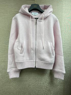 女款拉链连帽针织开衫毛衣022