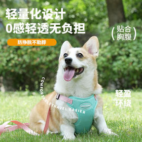 夏季新款狗狗牵引绳马卡龙双拼撞色宠物胸背带可调节背心式遛狗绳