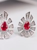 1.2ct刻面红宝石耳钉 商品缩略图0