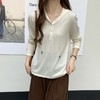【100羊毛】连帽长袖套头针织衫上衣女早秋薄款亲肤显瘦外搭内搭    ASZT-AS2058832 商品缩略图0