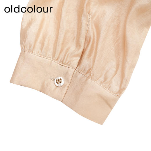 oldcolour商场同款夏季设计感时尚轻薄透气短袖衬衫女P23011173 商品图4