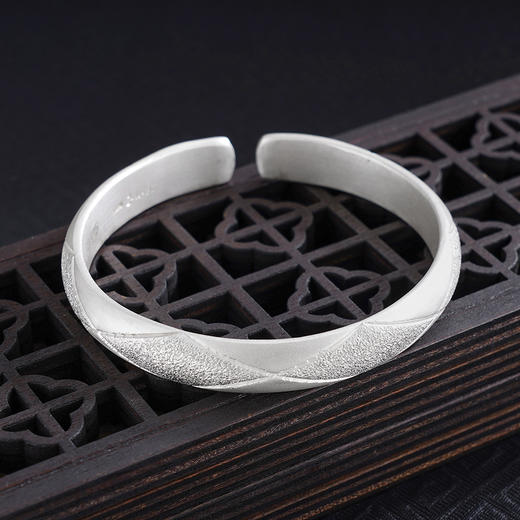 【招财福猫】子佩集S999手工银手镯原创设计【55031142】2506 商品图4