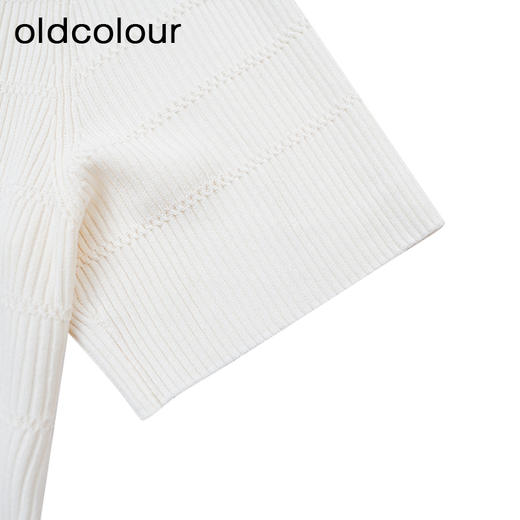 oldcolour商场同款夏款V领花边领时尚短外套女GP21053748 商品图3