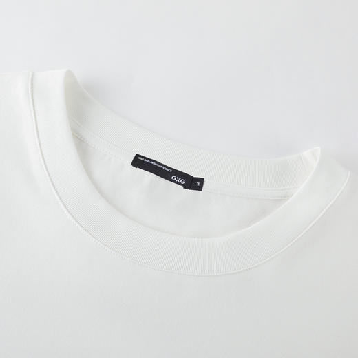 GXG男装【三颗海星】25夏季简约百搭纯棉舒适休闲男式上衣短袖t恤K&C 商品图5