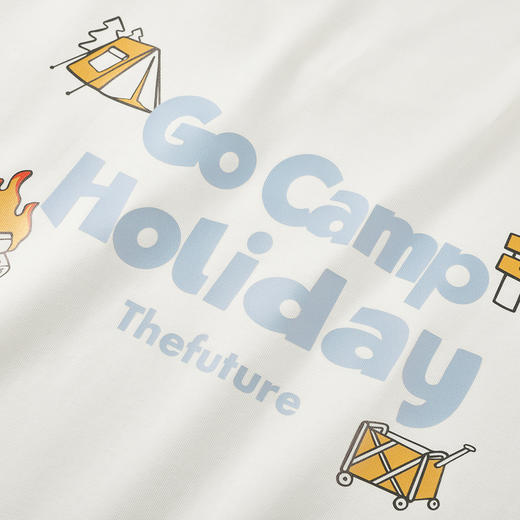 GXG男装【凉感透气】25夏季创意后背露营图案吸湿速干男式短袖T恤K&C 商品图11