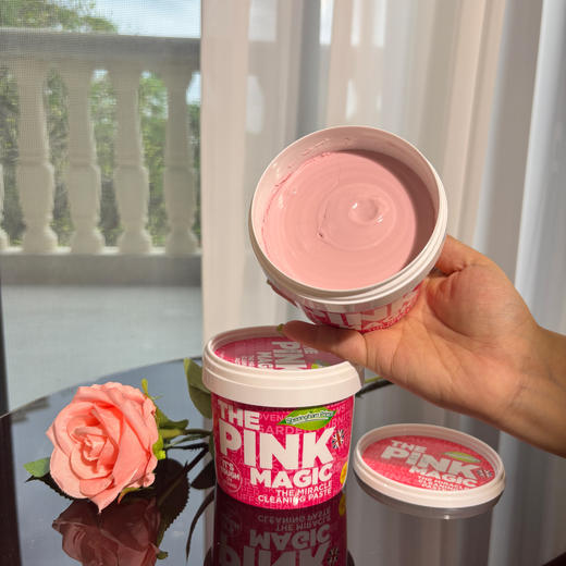 热卖！去污大师！“山姆同款”Sheringham Prime/喜运亨 粉色魔净去污膏 去除污垢 厨房 锅具多用途使用 500g/罐（赠百洁棉+毛巾） 商品图12