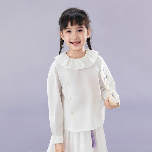 笛莎Deesha观山见女童衬衫2025秋季女童衬衫 商品图1