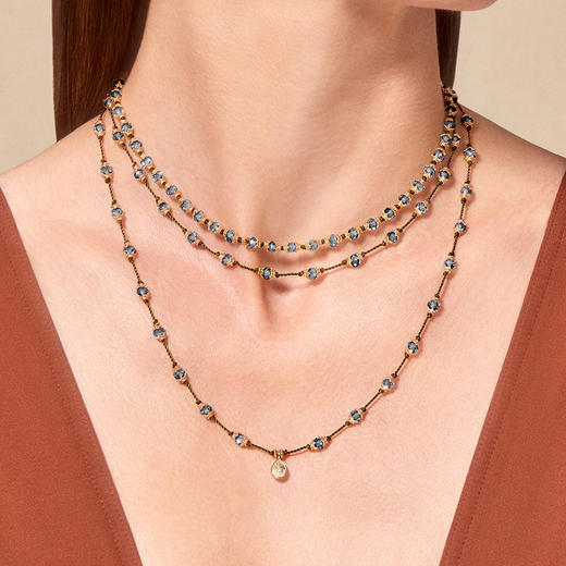 北京仓｜Tityaravy-KAMILAH-圣玛利亚海蓝宝 项链［法国设计师］ 商品图1