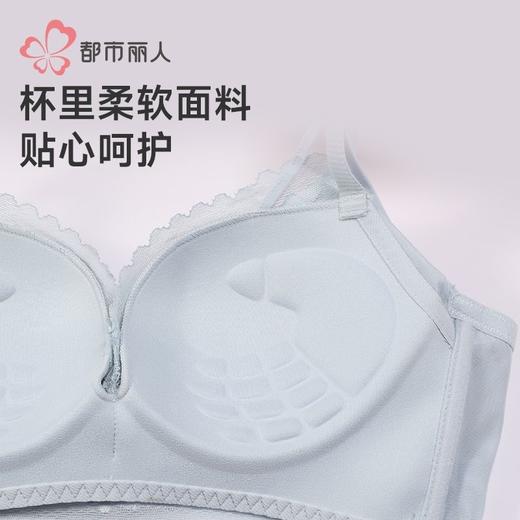 都市丽人内衣女士内衣蕾丝内衣文胸树脂胶圈三排四扣LBH2D6 商品图5