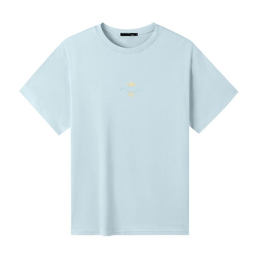 GXG男装【皇冠绣花】25夏季时尚字母刺绣轻薄透气男式纯棉短袖t恤K&C 商品图4