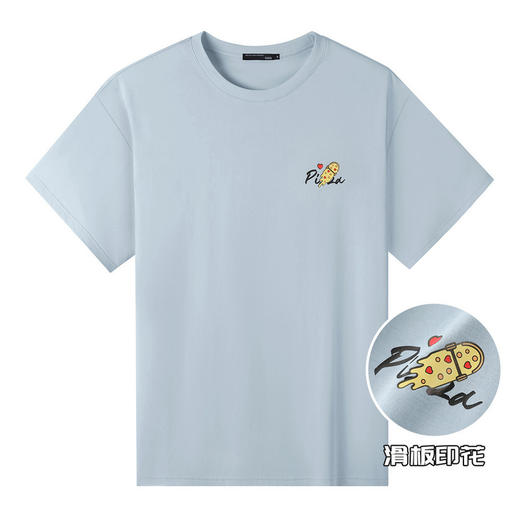 GXG男装夏季宽松男式短袖简单卡通印花百搭T恤上衣K&C 商品图14