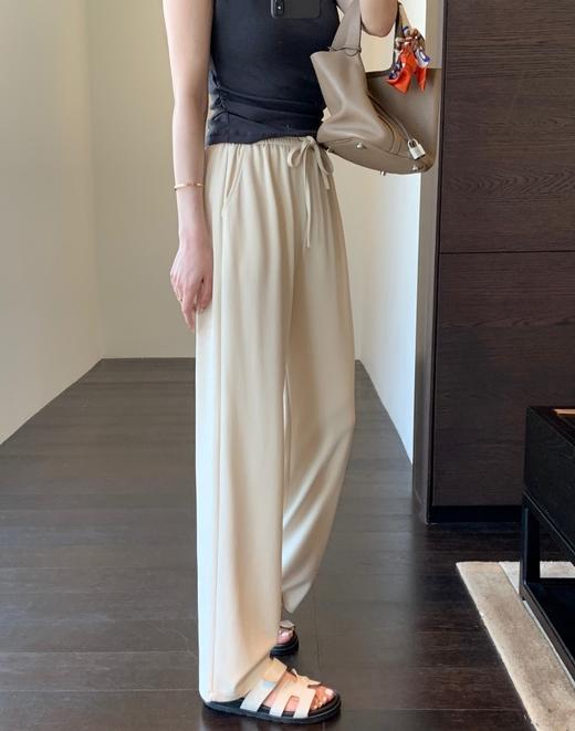 夏季凉皮神裤自带凉感垂顺高腰直筒垂落直流裤 商品图11