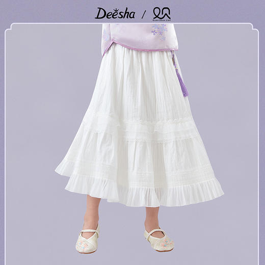 笛莎Deesha观山见女童半裙2025秋季女童半裙 商品图0