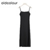oldcolour商场同款春秋款黑色时尚优雅吊带连衣裙女P24104156 商品缩略图1