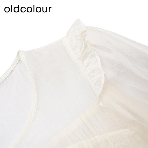 oldcolour商场同款春秋款圆领甜美时尚短袖连衣裙女DP25101719 商品图2