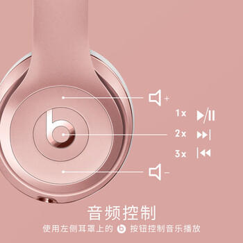 beats Solo3 Wireless 头戴式 蓝牙无线耳机【新年礼物】 手机耳机 游戏耳机  玫瑰金 /数码 /影音娱乐 /蓝牙/无线耳机 商品图3