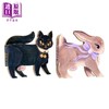 【中商原版】异形书 2册 英文原版儿童纸板书 一只小黑猫One Black Cat+一只小灰兔One Busy Bunny 动物造型绘本 进口低幼童书 商品缩略图0