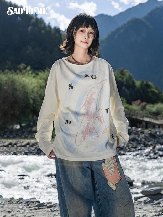 早乙女惠子saotome/STMTX13605/日系飞鸟星空薄款防晒长袖罩衫 商品图3