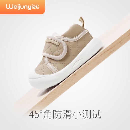 炜俊亿足学步鞋男女宝宝棉鞋冬季新款婴儿鞋子软底加绒0一1-3岁女童鞋14-21 商品图3