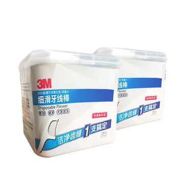 3M牙线棒C型细滑牙线牙签清洁牙齿缝超细不易分叉2盒300支 /个人护理 /口腔护理 /牙线/牙线棒 商品图4